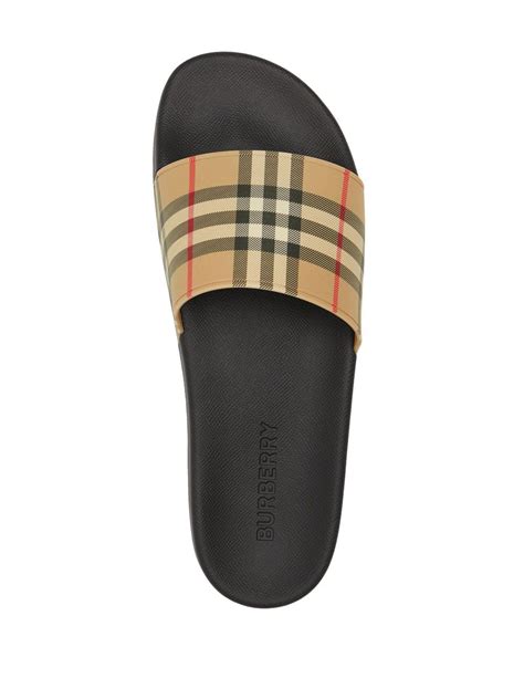 burberry men slides|farfetch burberry slides.